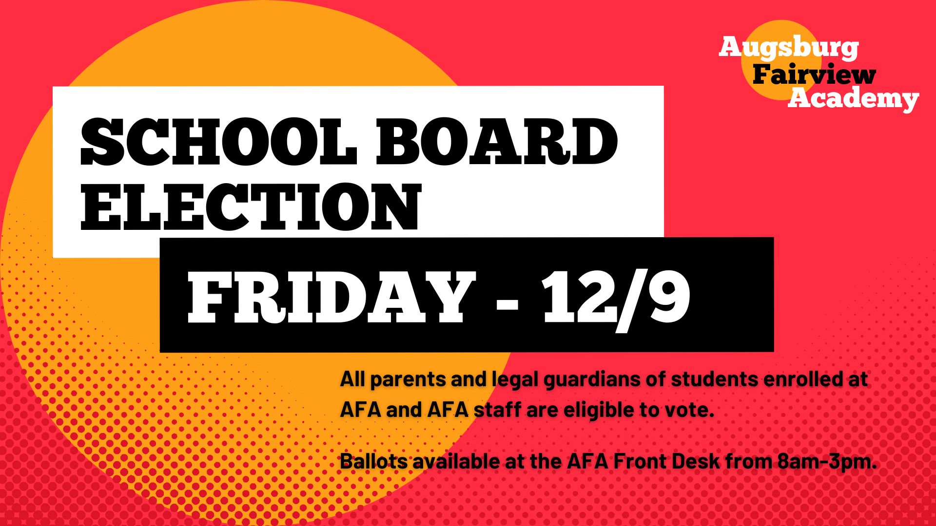 School Board Election Augsburg Fairview Academy